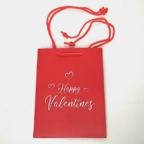 Red Happy Valentines Day Bag x 10